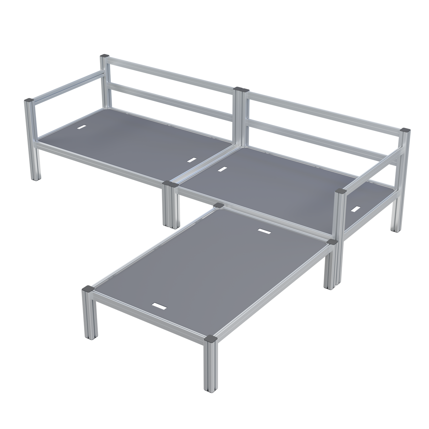 Sitzlounge (Gestell) aus Aluminiumprofilen