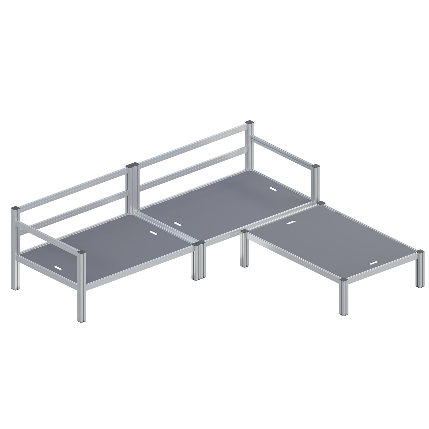 Sitzlounge (Gestell) aus Aluminiumprofilen