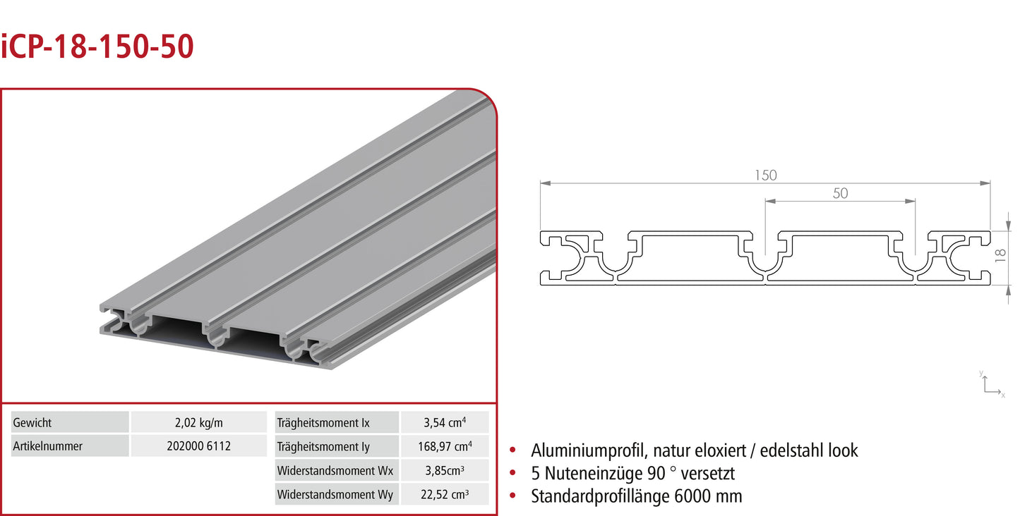 Verbindungsprofil ie-P-18-150-50-5